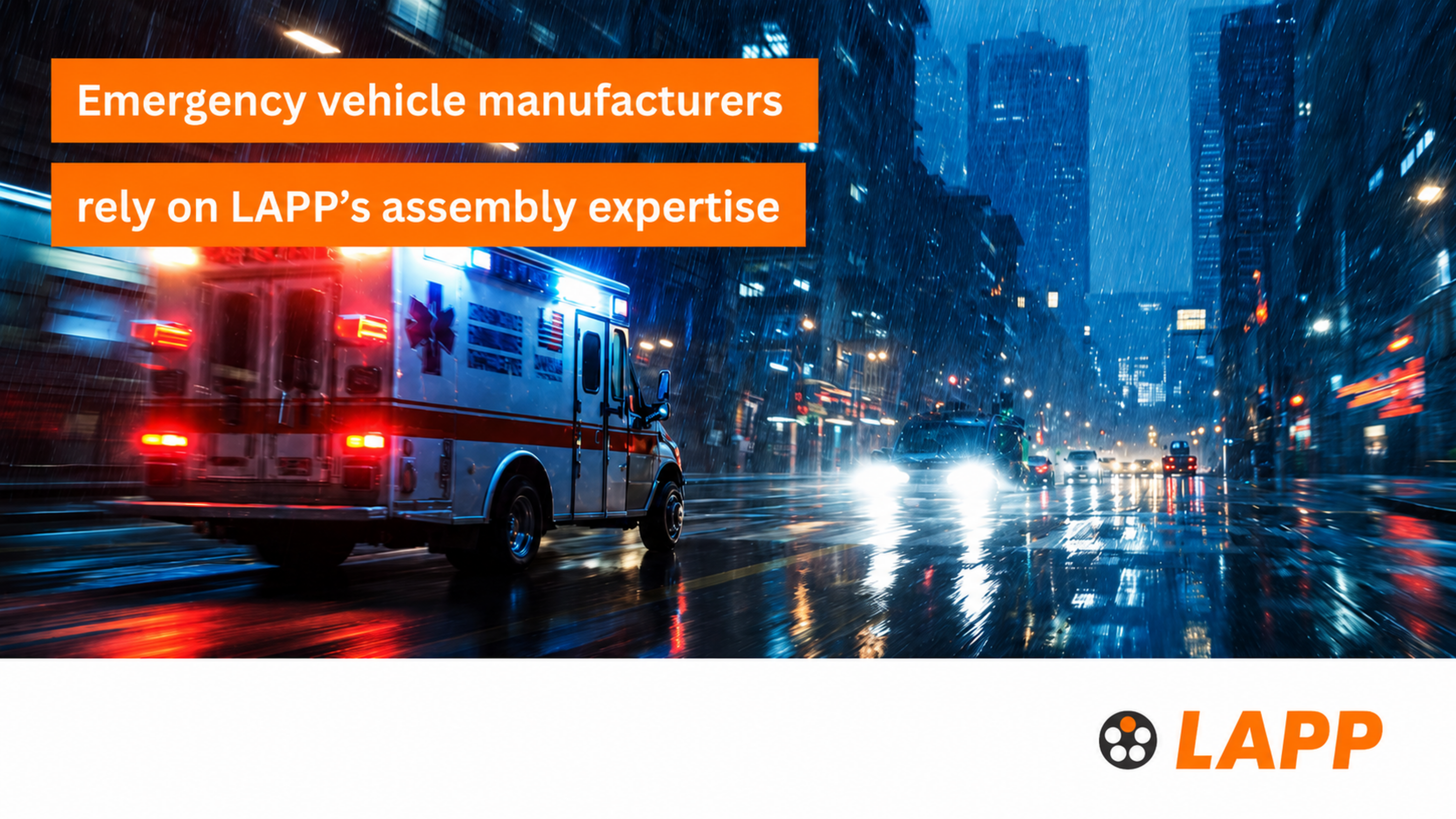 Emergency vehicle manufacturers rely on LAPP’s assembly expertise